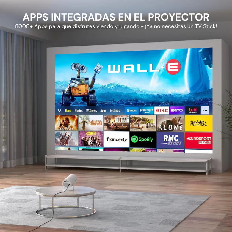 Mini Proyector Portátil FullHD con + 10000 Juegos